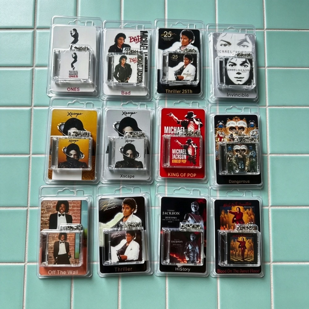 Phone Accessories Charms - Gantungan kunci berbentuk mini album CD