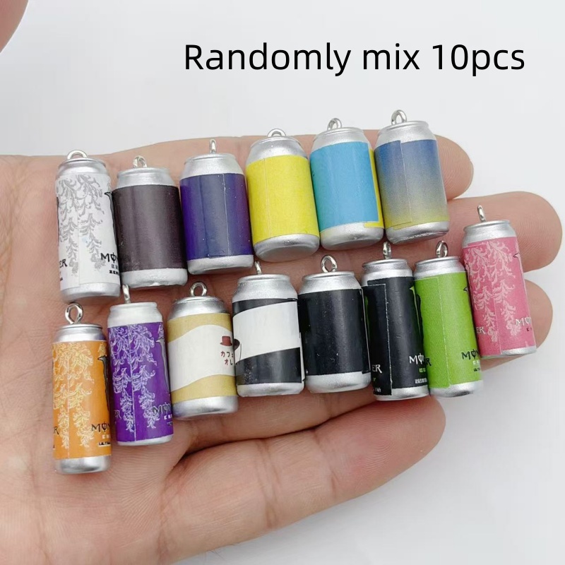10Pcs Mini Simulasi Kaleng Min - Phone Accessories Charms ulasan dan harga