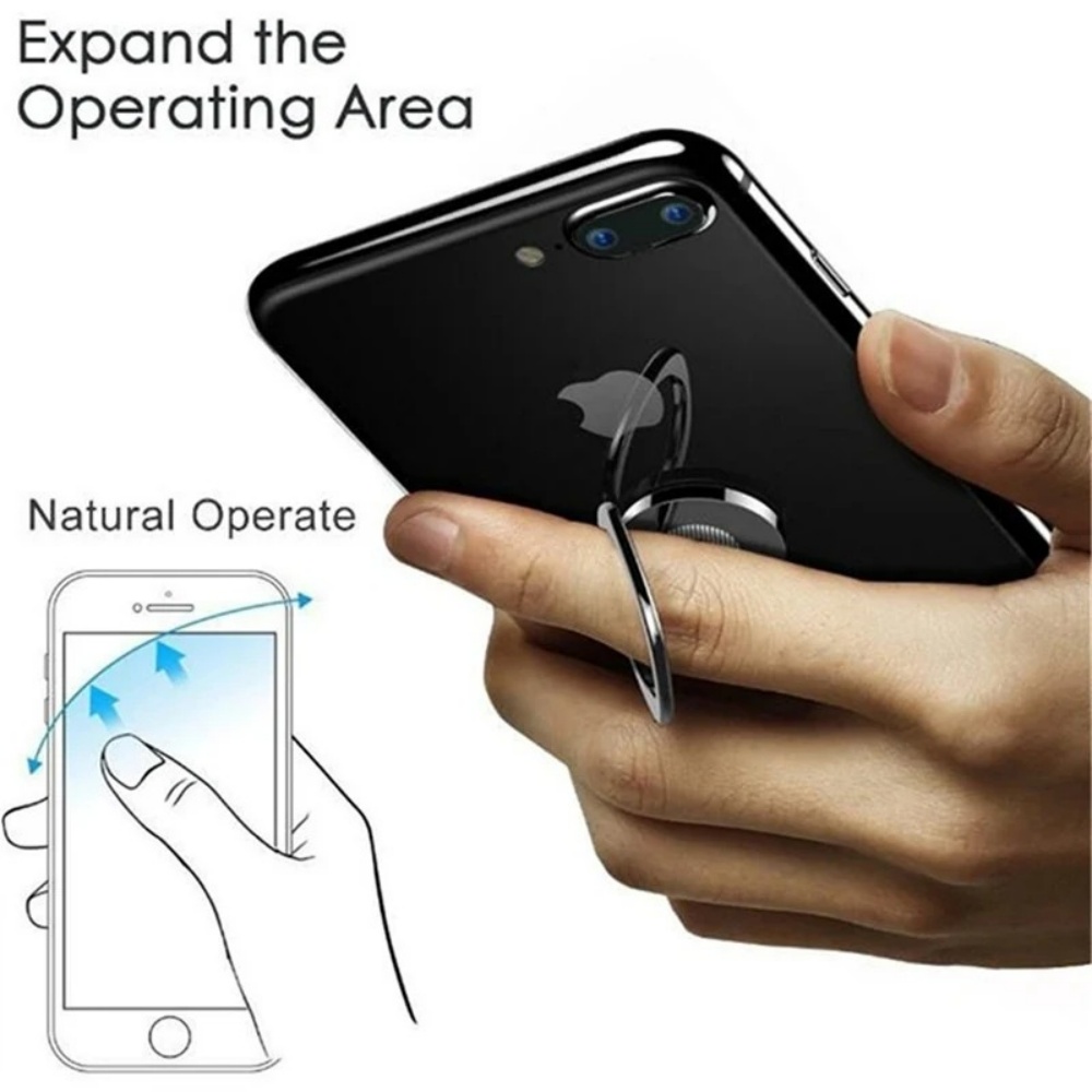 Penyangga Ponsel Cincin Jari U - Phone Accessories Useful ulasan dan harga